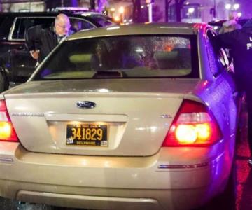 Auto se estrelló contra una caravana de seguridad de Joe Biden en Delaware