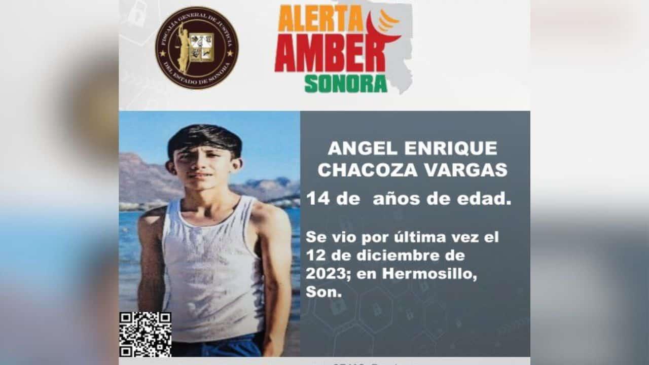 Activan Alerta Amber para localizar a menor de 14 años en Hermosillo