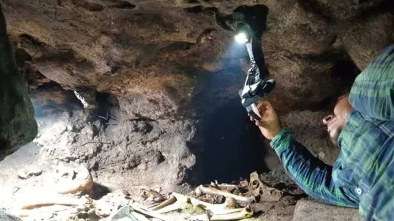 Encuentran cueva con restos humanos y ofrendas mayas prehispánicas en Tulum