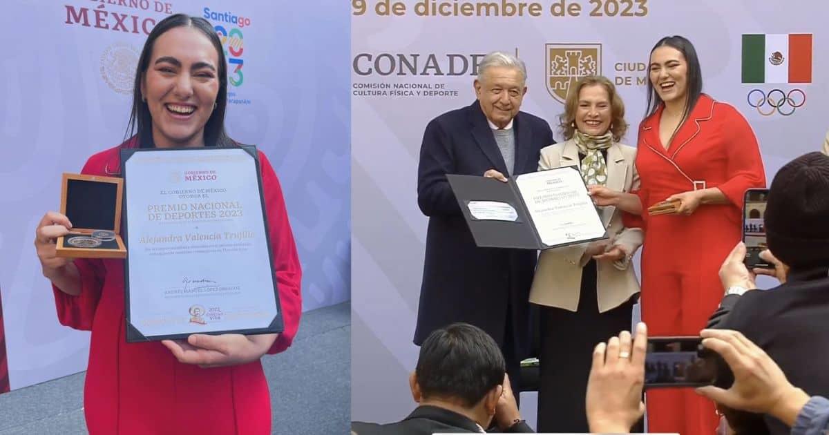 ¡Orgullo sonorense! Alejandra Valencia recibe Premio Nacional del Deporte