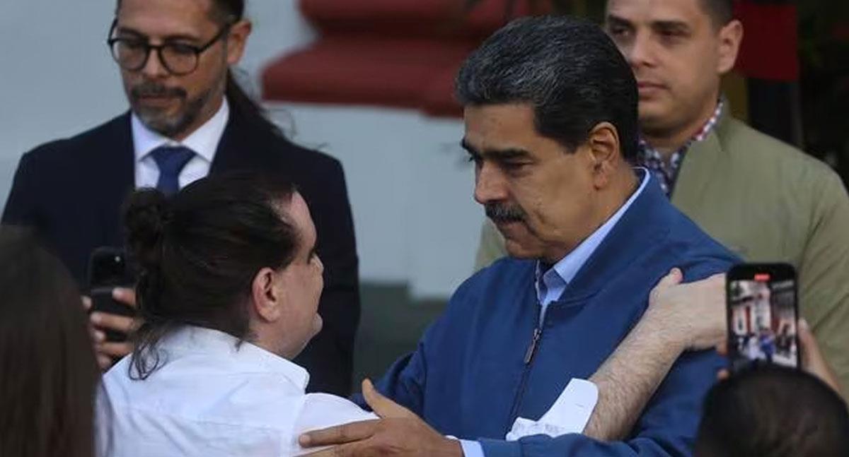 Maduro recibe al empresario Alex Saab en Caracas tras ser liberado