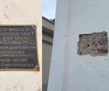 Desaparece placa conmemorativa de un expresidente de la República