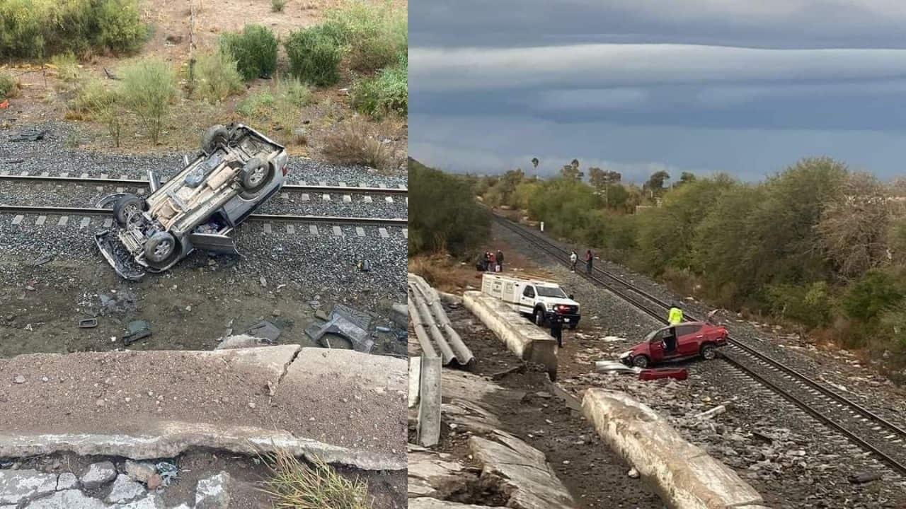 Aparatoso accidente carretero en Magdalena, Santa Ana