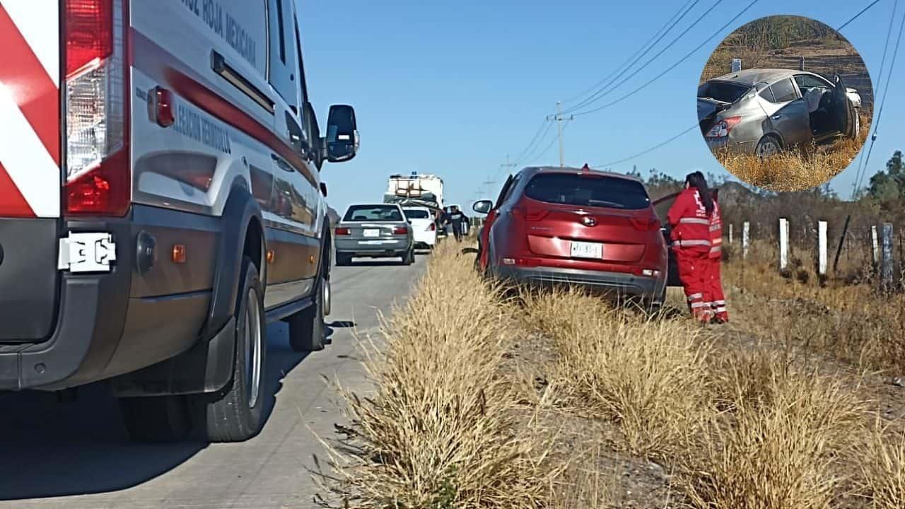 Se registró accidente en la Carretera Hermosillo - Guaymas