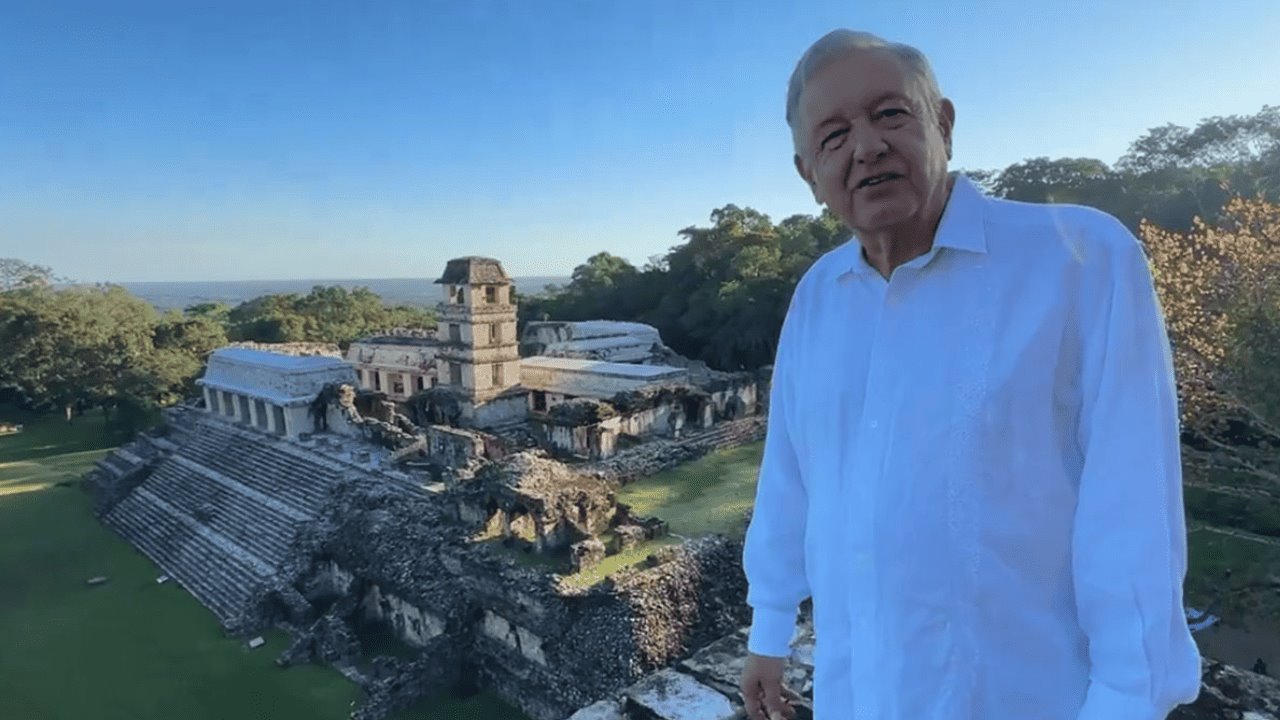 AMLO envía mensaje de Año Nuevo desde Palenque: Que no haya ninguna calamidad