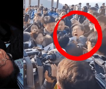 Así fue el ataque al líder opositor de surcorea apuñalado en el cuello