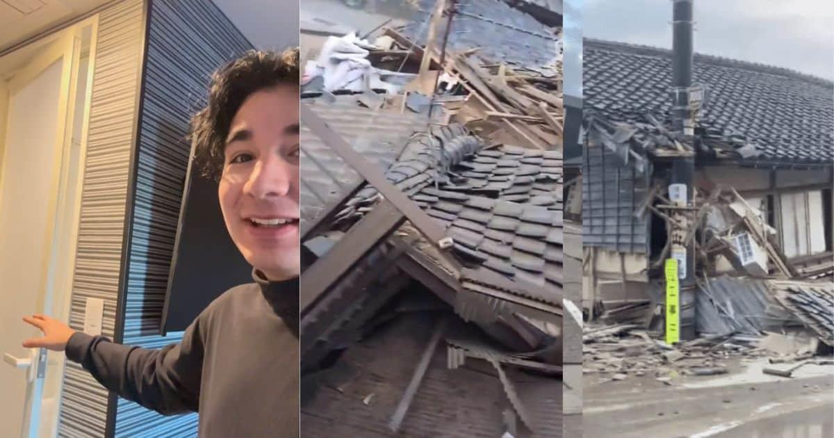 Influencer Nova y Christopher Uckermann viven el terremoto en Japón