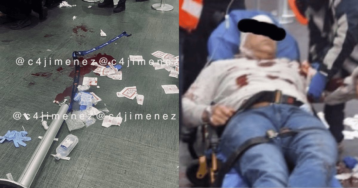 Apuñalan a venezolano en el aeropuerto de la Ciudad de México