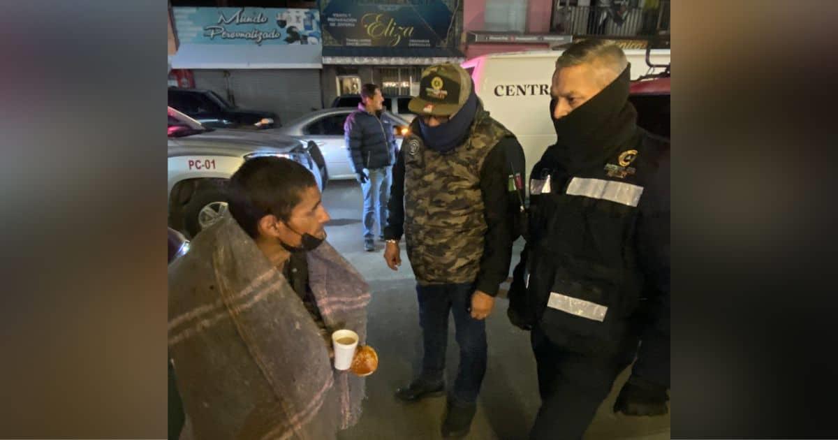 Resguardan del frío a personas en situación de calle en Nogales