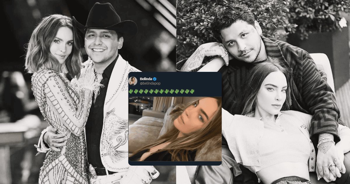 Belinda dedicaría nuevo tema musical a su expareja, Christian Nodal