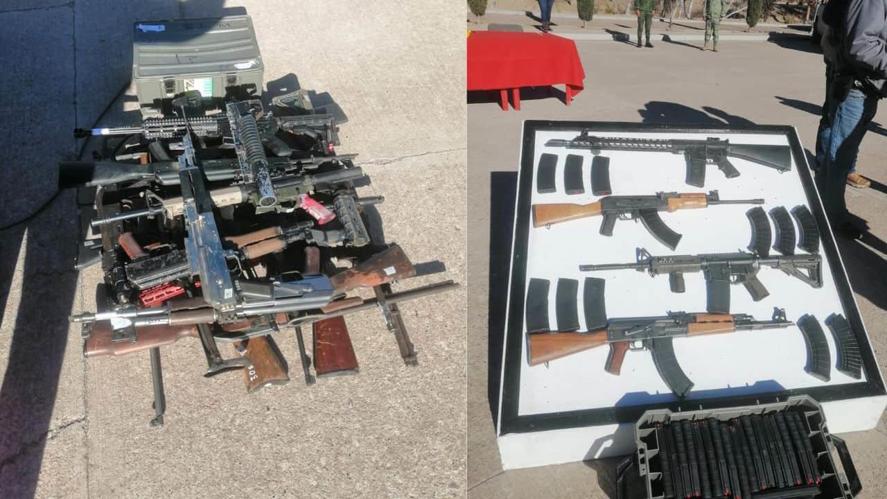 Destruye Sedena armamento asegurado en Nogales