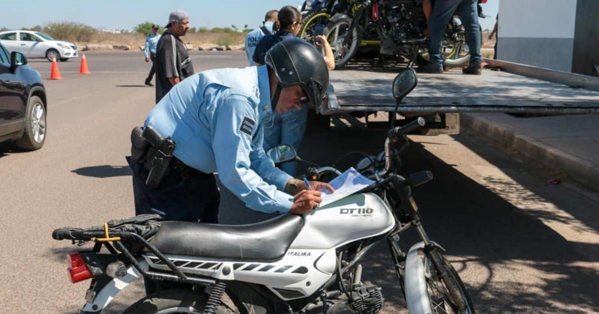 Aseguran más de 4 mil motocicletas en Cajeme durante 2023