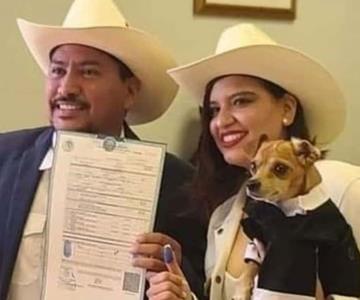 Rogelio, el perrito sonorense que se volvió viral por ser testigo en boda