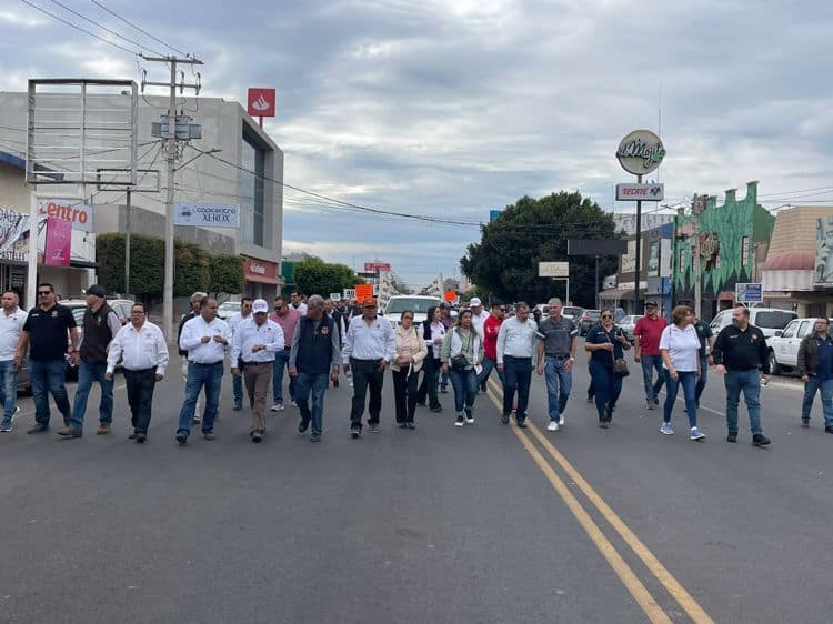 Trabajadores de CTM en Cajeme marchan por reducción de la jornada laboral