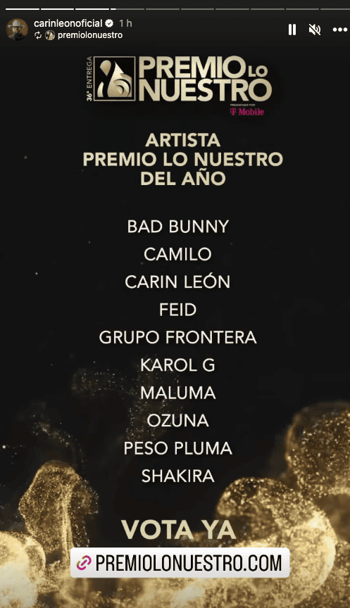 Carin León es nominado en 8 categorías en Premios Lo Nuestro