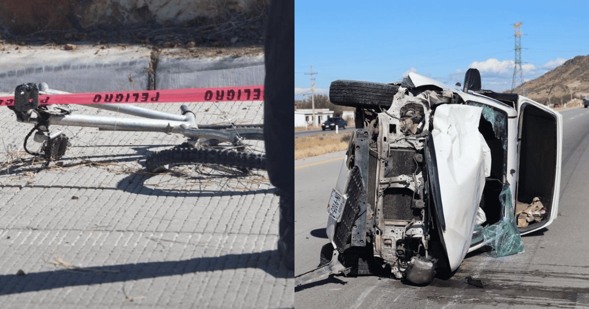 Ciclista fallece tras ser impactado por vehículo en carretera a Guaymas