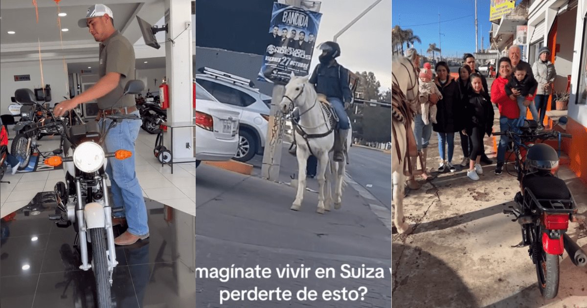 Repartidor de comida a caballo recibe nuevas motos tras hacerse viral