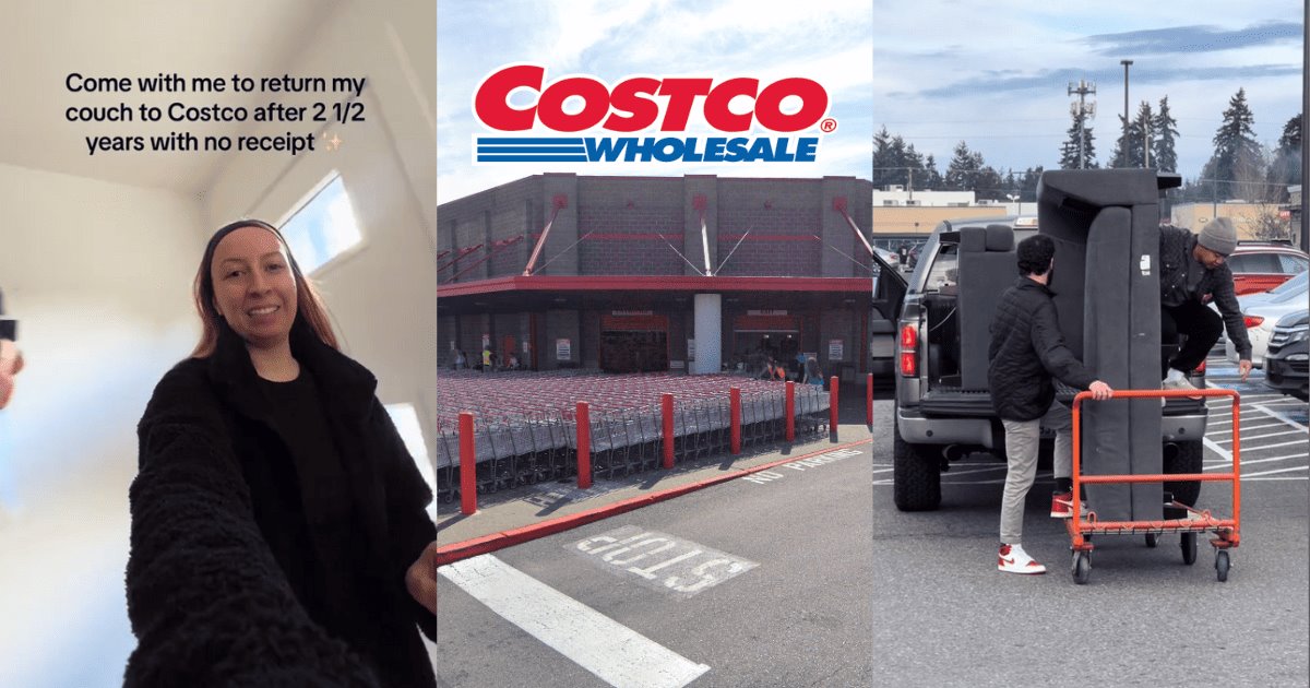 Mujer logra devolver a Costco un sofá con más de dos años de uso