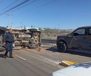 Fuerte choque en carretera a Nogales deja varios lesionados