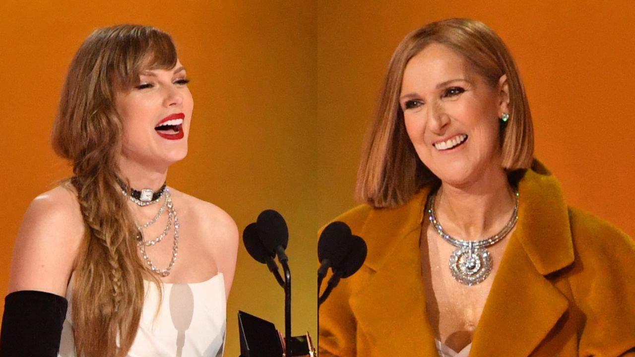 Critican a Taylor Swift en redes por ignorar a Céline Dion en los Grammy