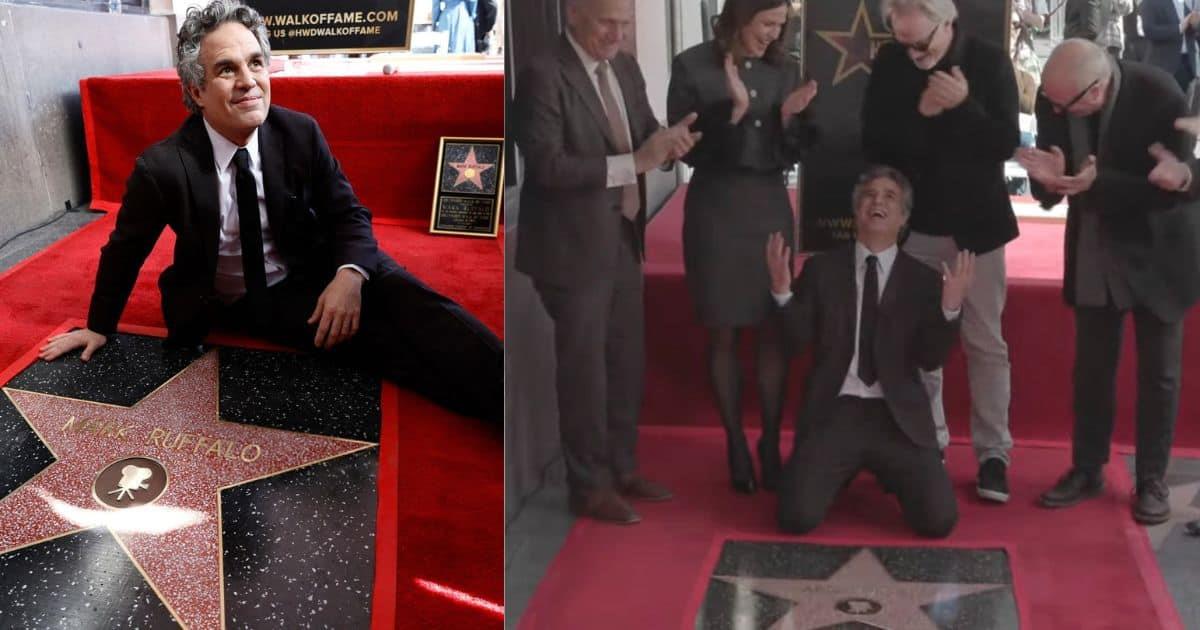 Mark Ruffalo recibió su estrella en el Paseo de la Fama en Hollywood