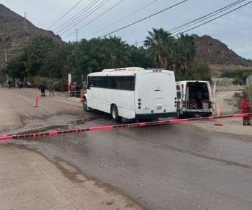 Muere mujer atropellada por camión de transporte público en Guaymas