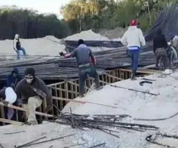 Rescate de los trabajadores atrapados en la construcción del Tren Maya