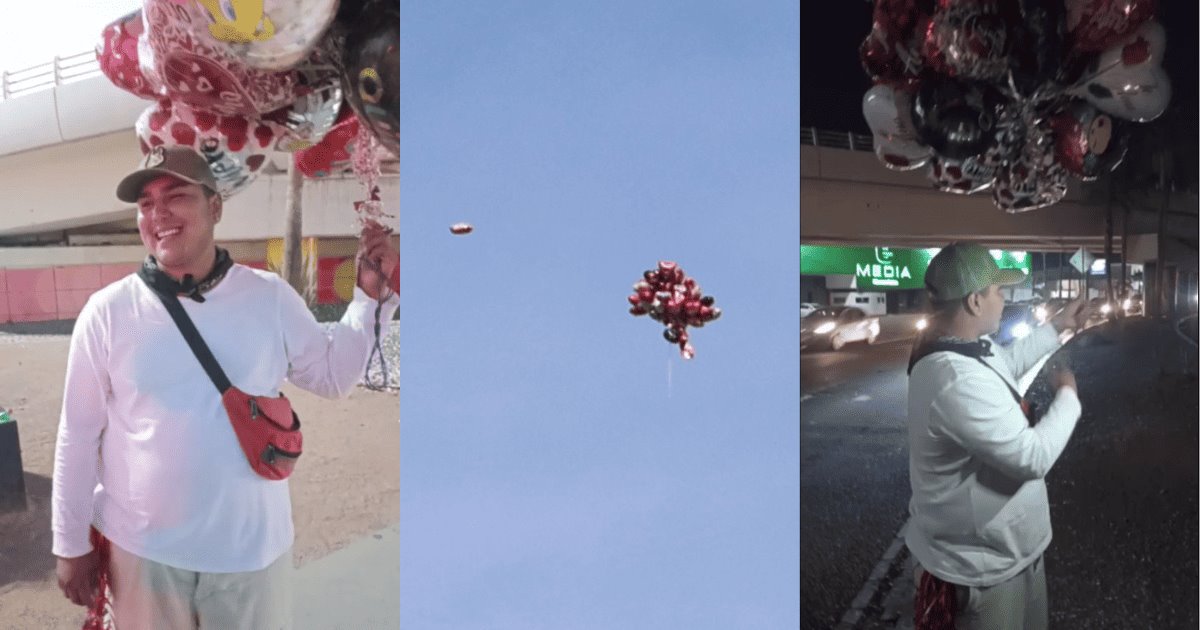 Edgar relata cómo fue que perdió la venta de globos de San Valentín