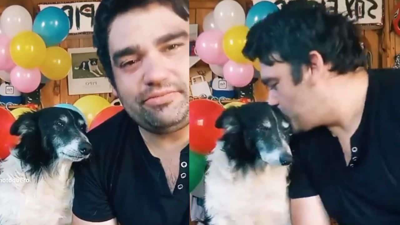 Argentino conmueve a internautas por celebración de cumpleaños de su perro
