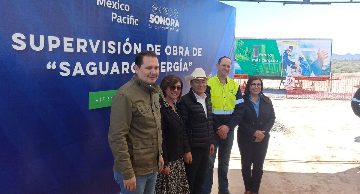 Gobernador Durazo supervisa la obra Sahuaro Energía