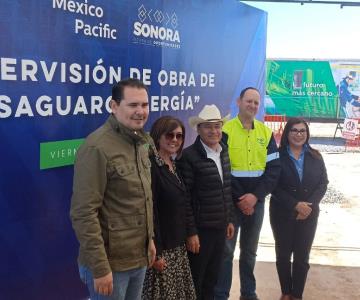 Gobernador Durazo supervisa la obra Sahuaro Energía
