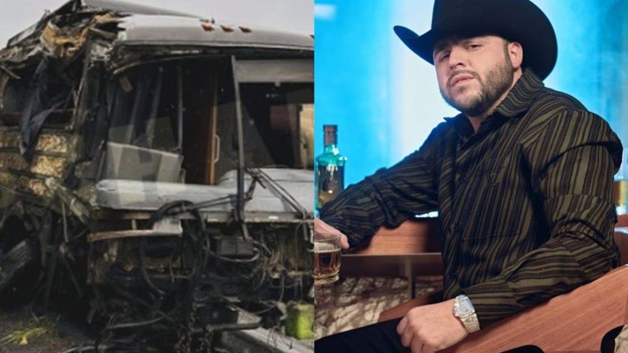 Músicos de Gerardo Ortiz sufren aparatoso accidente en autopista a Puebla