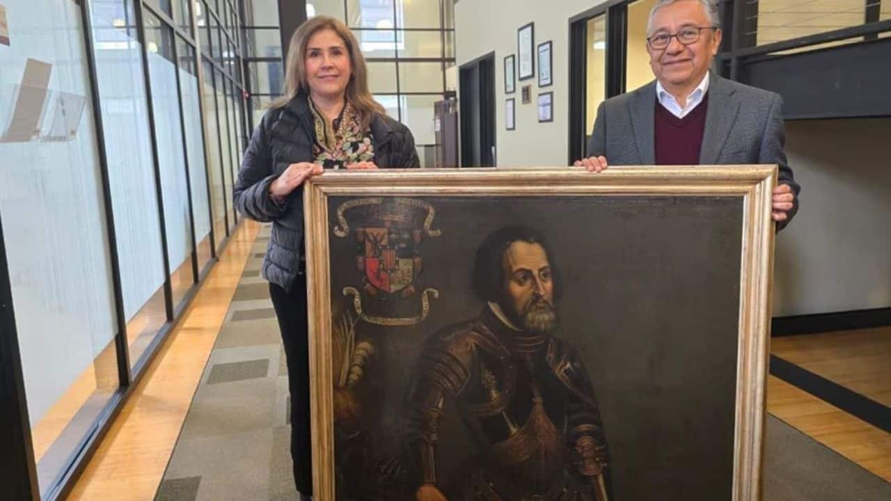 México recibió como donación un retrato de Hernán Cortés