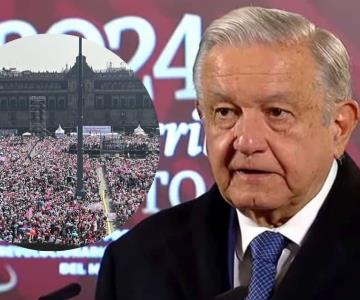 Es como el mundo al revés: AMLO critica Marcha por la Democracia