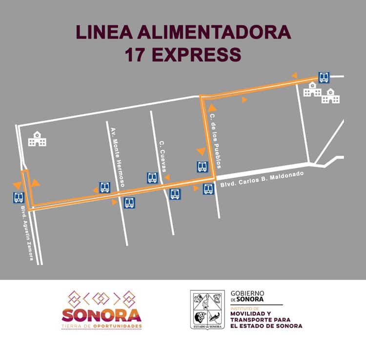Inauguran Línea Alimentadora 17 Express en Hermosillo; ruta y horarios
