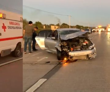 Motociclista muere tras ser impactado por un auto en la carretera México 15