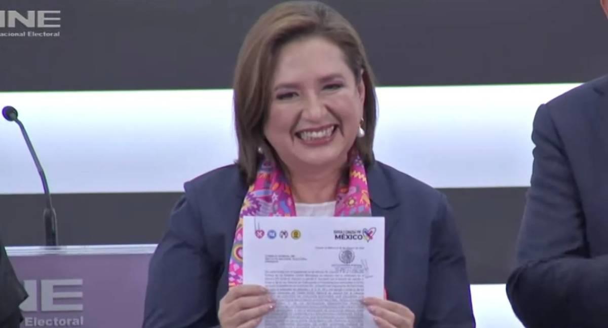 Xóchitl Gálvez Ruiz se registra como candidata presidencial