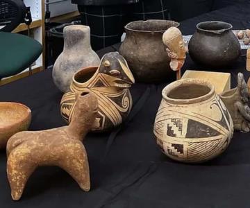 México recibe 41 piezas arqueológicas prehispánicas