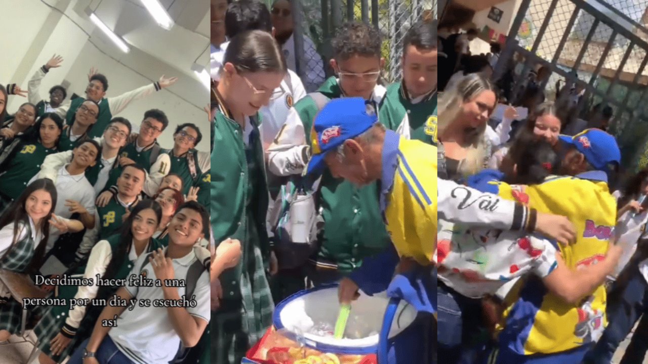 Conmovedor gestó de estudiantes a vendedor ambulante se viraliza