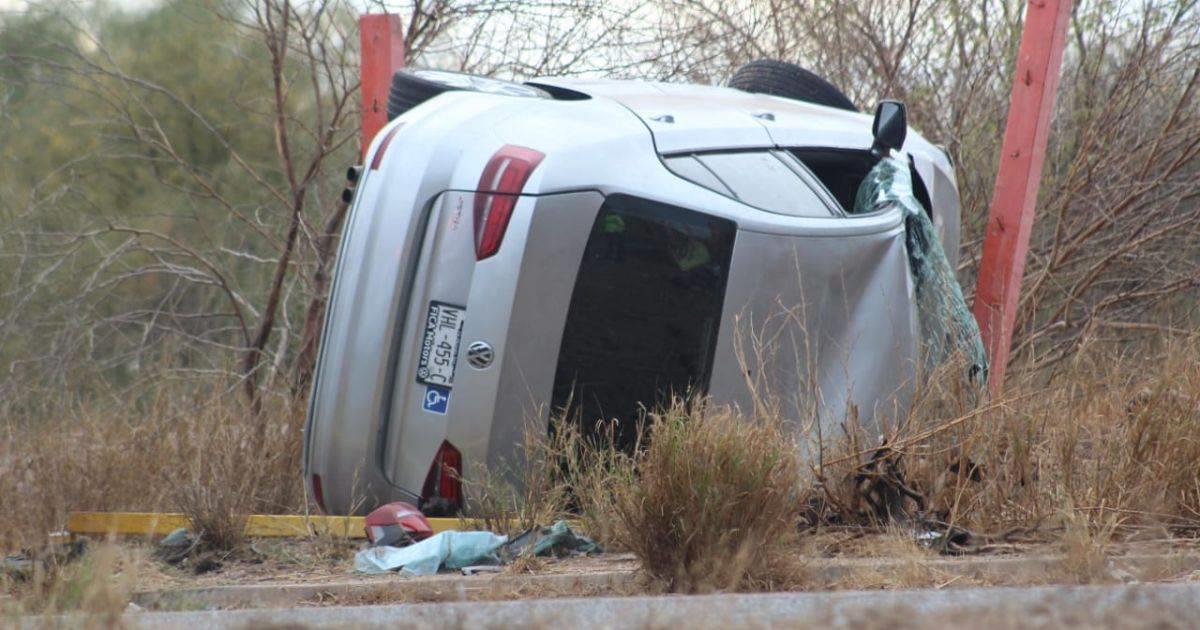 Aparatoso accidente deja un muerto y cuatro lesionados en Ciudad Obregón