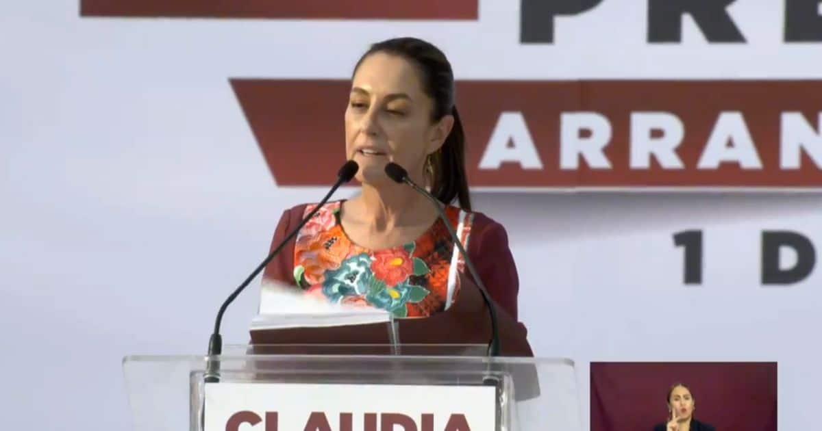 Arranca Claudia Sheinbaum campaña electoral con 100 propuestas de Gobierno