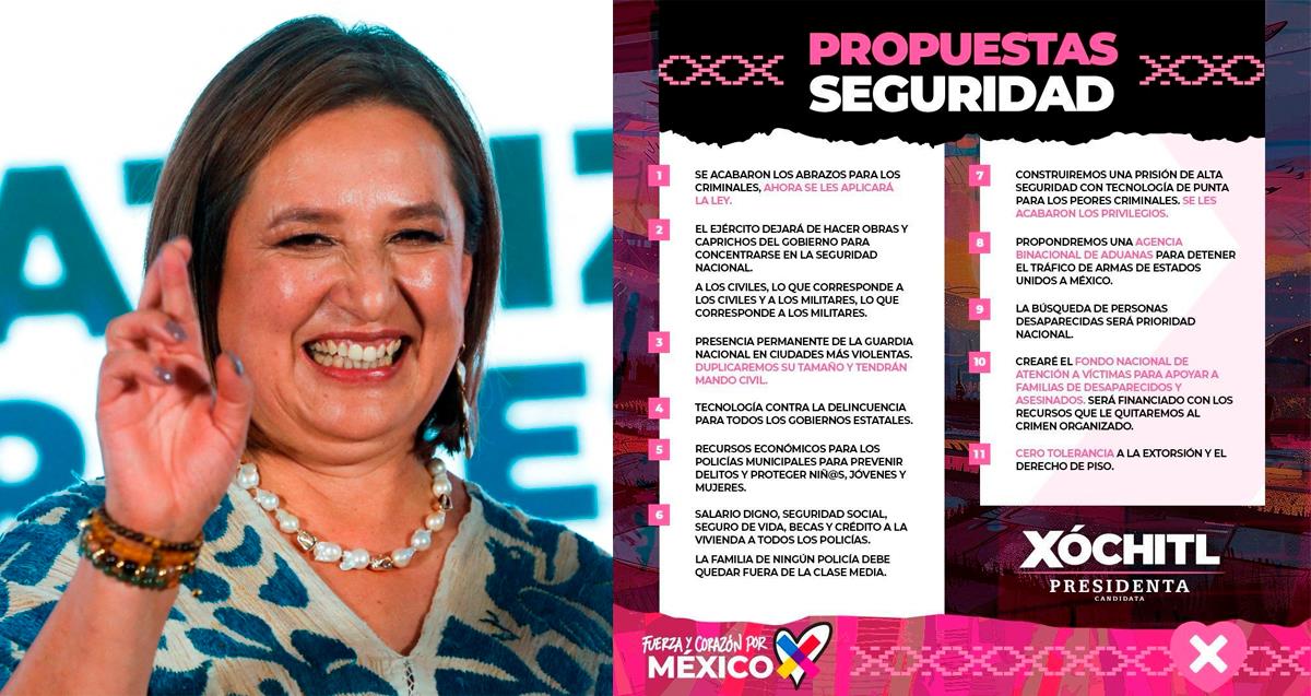 Un México sin miedo: las propuestas de seguridad de Xóchitl Gálvez