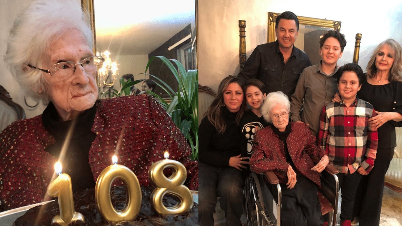 A sus 108 años, Velia Rivera Clark es el pilar de su familia