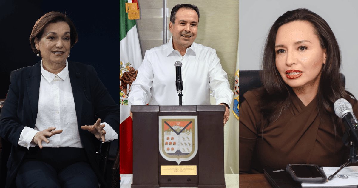 Ellos son los tres candidatos a la alcaldía de Hermosillo