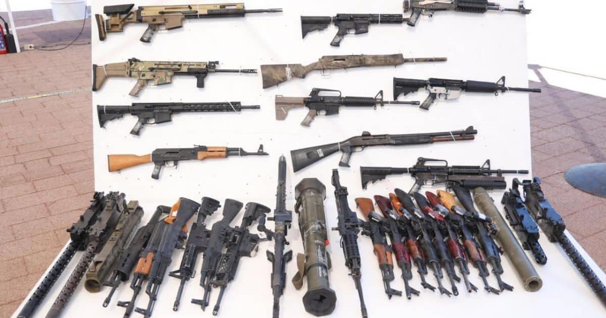 Destruyen más de mil 300 armas de fuego decomisadas en Sonora