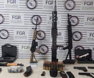 FGR confisca armas y realiza detención de personas al norte de Sonora