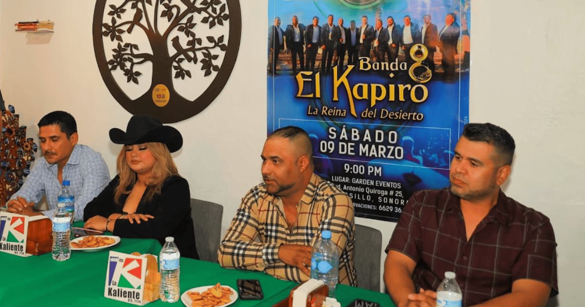 Banda El Kapiro celebrará su 20 aniversario este sábado en Hermosillo