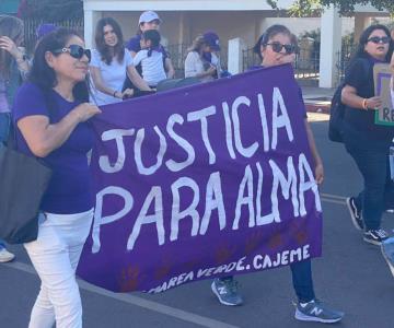 Familiares de Alma Lourdes marchan exigiendo sentencia para Hilario N