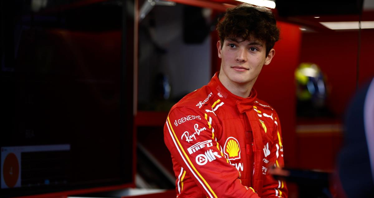 Oliver Bearman se convierte en el piloto más joven en correr para Ferrari