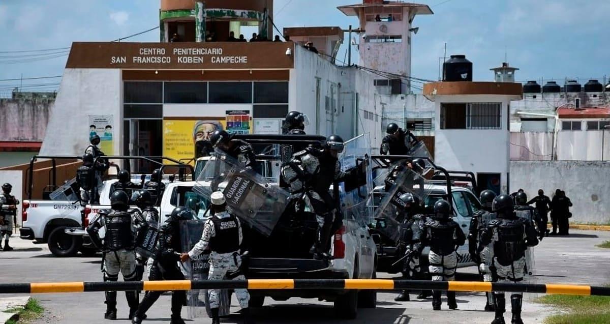 Motín deja lesionados en penal de Campeche
